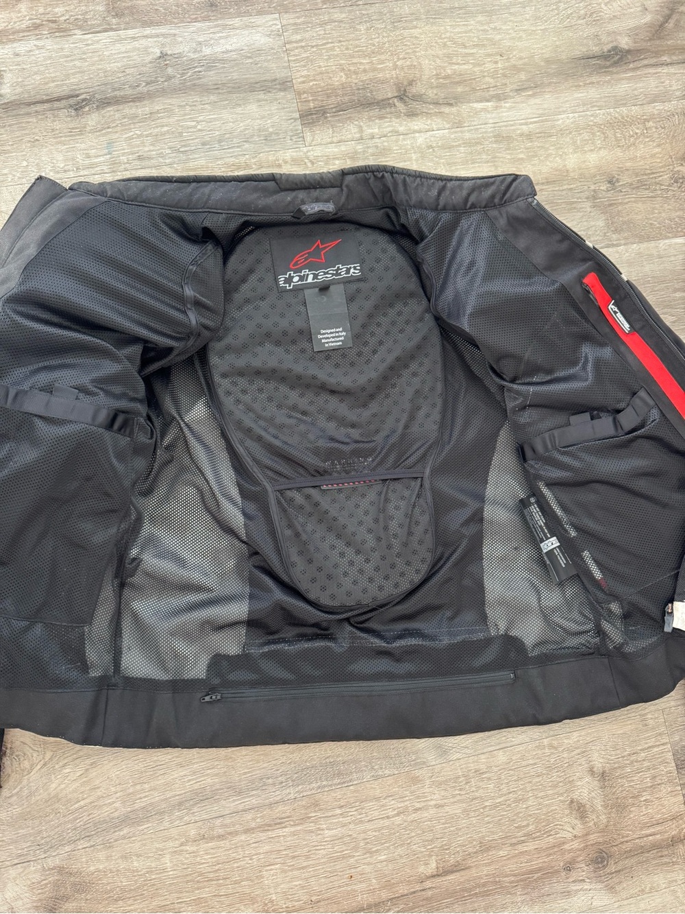 Alpinestars Black White Red Performance Riding Jacket - Picture 4 of 5